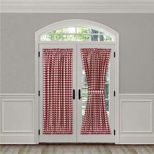 54 x 72 in. Polyester Light Filtering Buffalo Check Rod Pocket Curtain